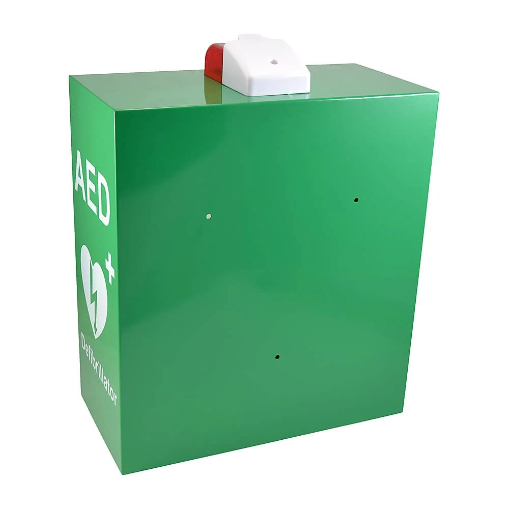 AED Green Wall Cabinet With Alarm And Light - Image 2