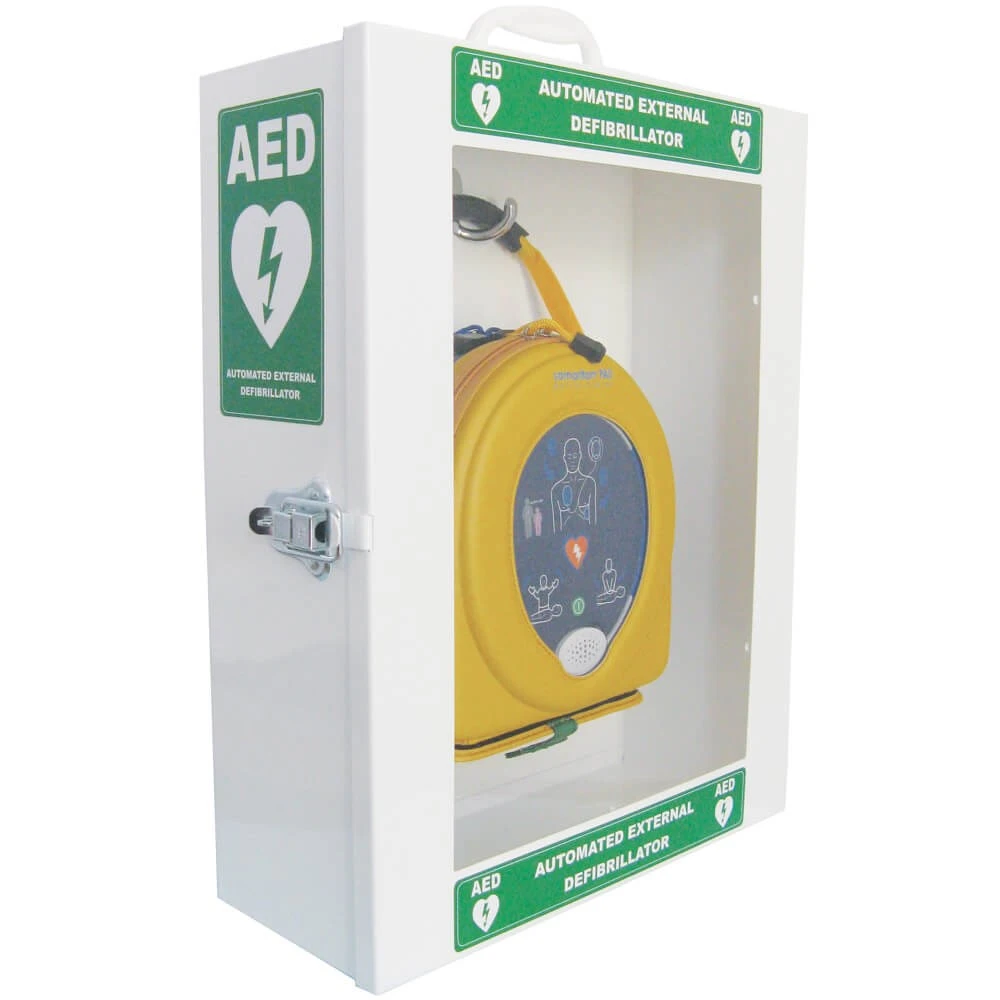 HeartSine Defibrillator Steel Wall Cabinet With Clear Door - Image 3