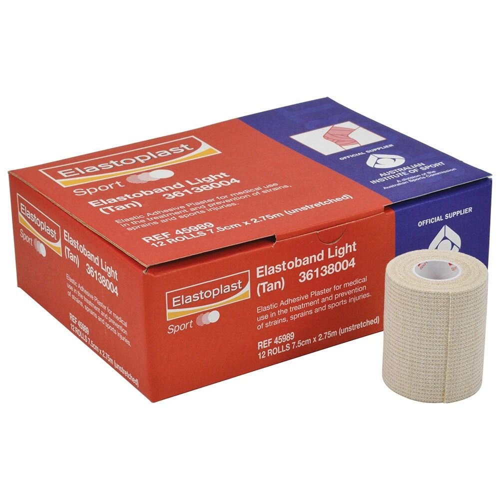 Elastoband Light EAB 7.5cm X 2.75m Tan