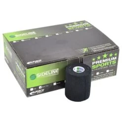 Sideline Hand Tear 7.5cm X 6.9m Black